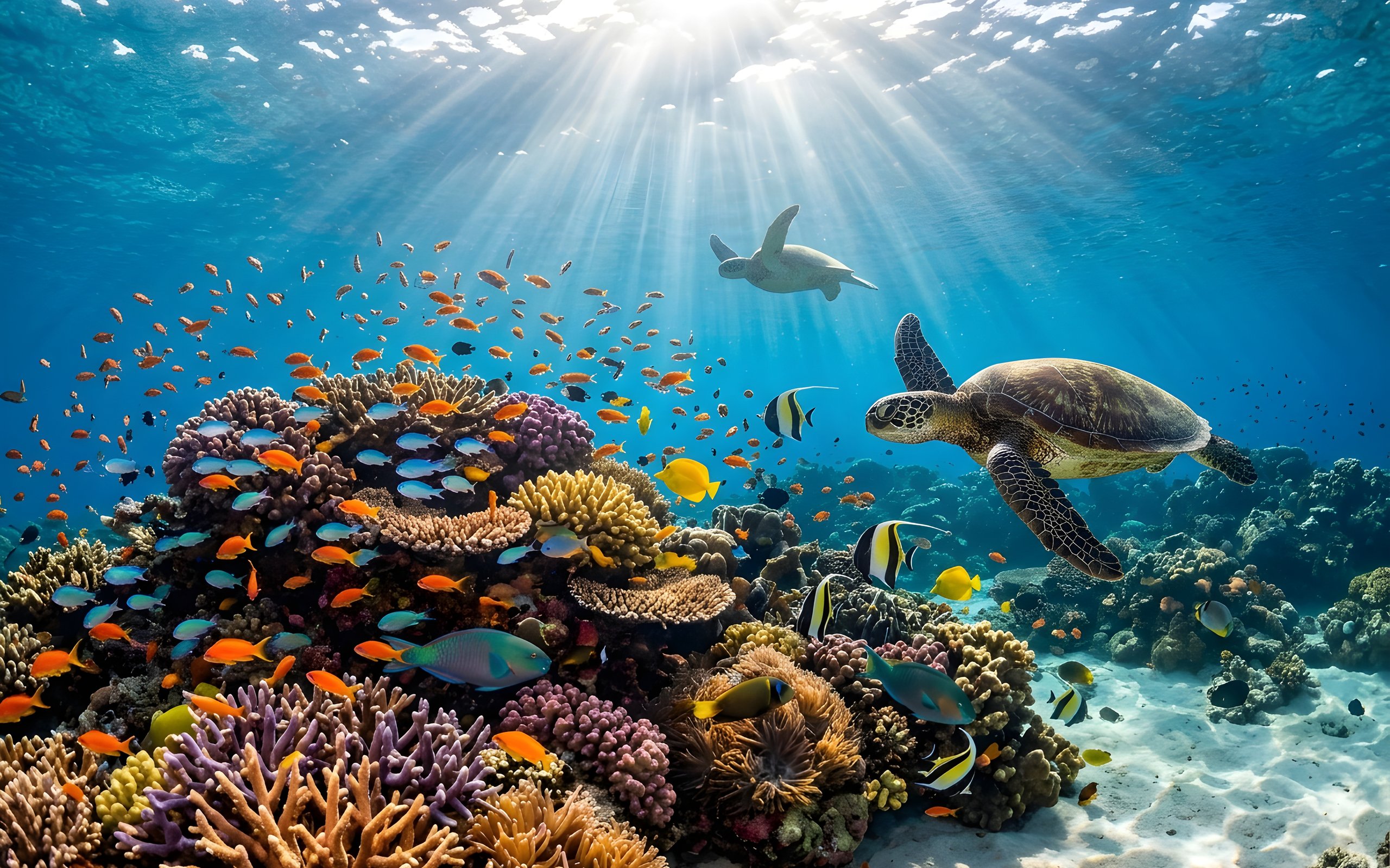 Large coral reef - WQXGA and for Apple MacBook Air 13 wallpapers in 2560x1600 resolution