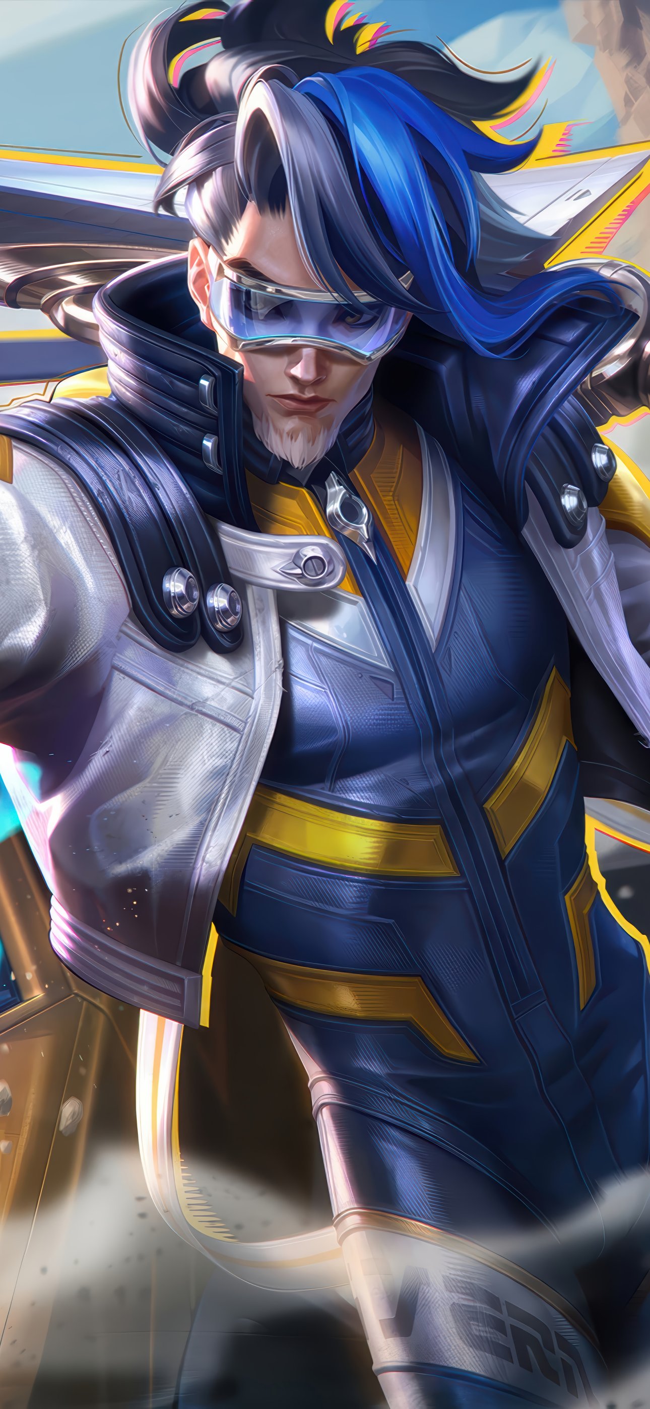 Master Yi with a long sword - Wallpapers for iPhone 15 Pro Max/14 Pro Max in 1290x2796 resolution