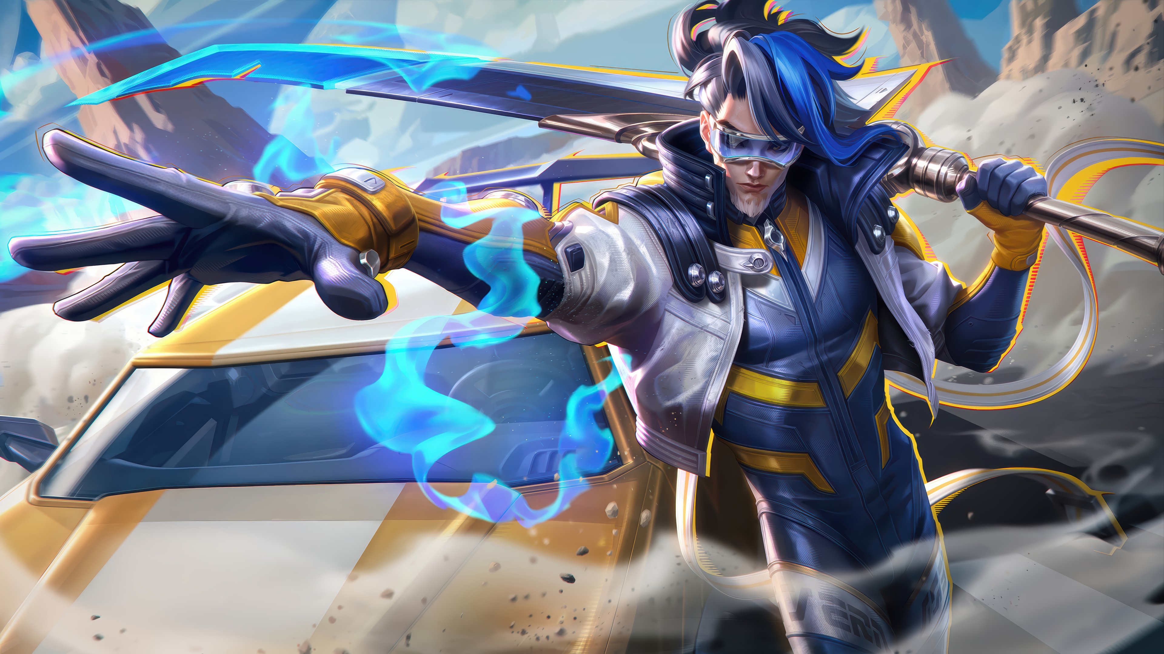 Master Yi with a long sword - 4K PC Wallpapers in 3840x2160 resolution