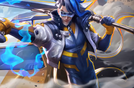 Обои игры: Master Yi, League Of Legends, воин, синие волосы
