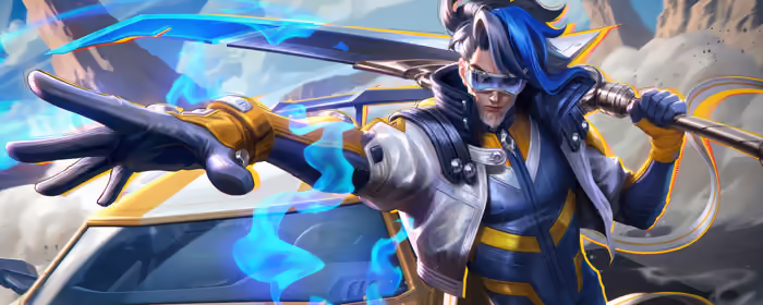 UltraWide 32:9 Warrior wallpapers (5120x1440): Master Yi, League Of Legends, warrior, blue hair