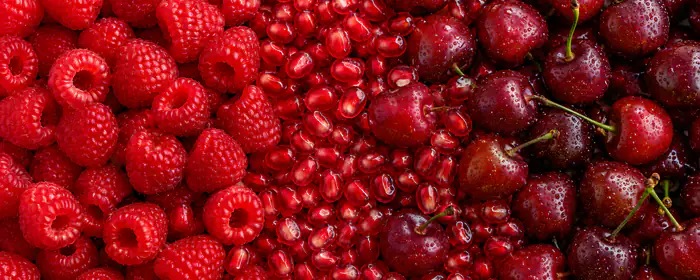 UltraWide 32:9 wallpapers (5120x1440): raspberry, pomegranate, cherry, berries