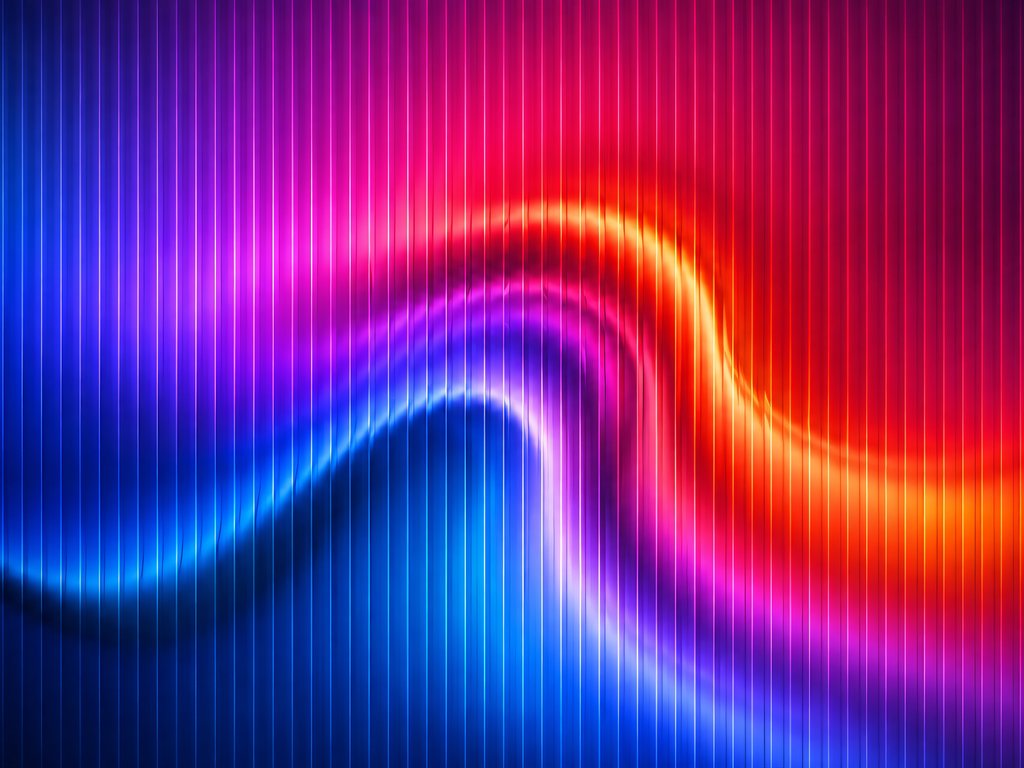Neon Glass Wave Gradient - XVGA wallpapers in 1024x768 resolution