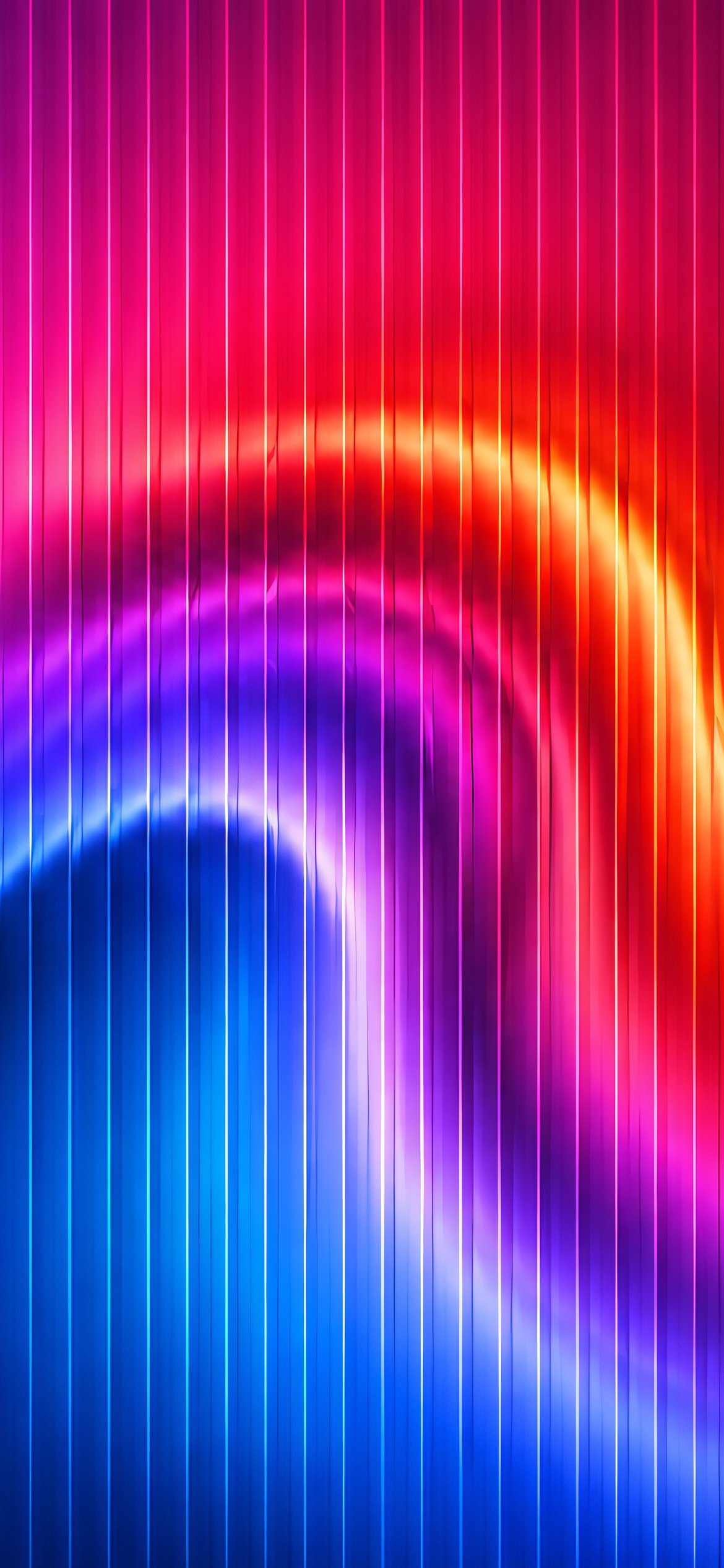 Neon Glass Wave Gradient - Wallpapers for iPhone 12 Pro/13 Pro/14 in 1170x2532 resolution