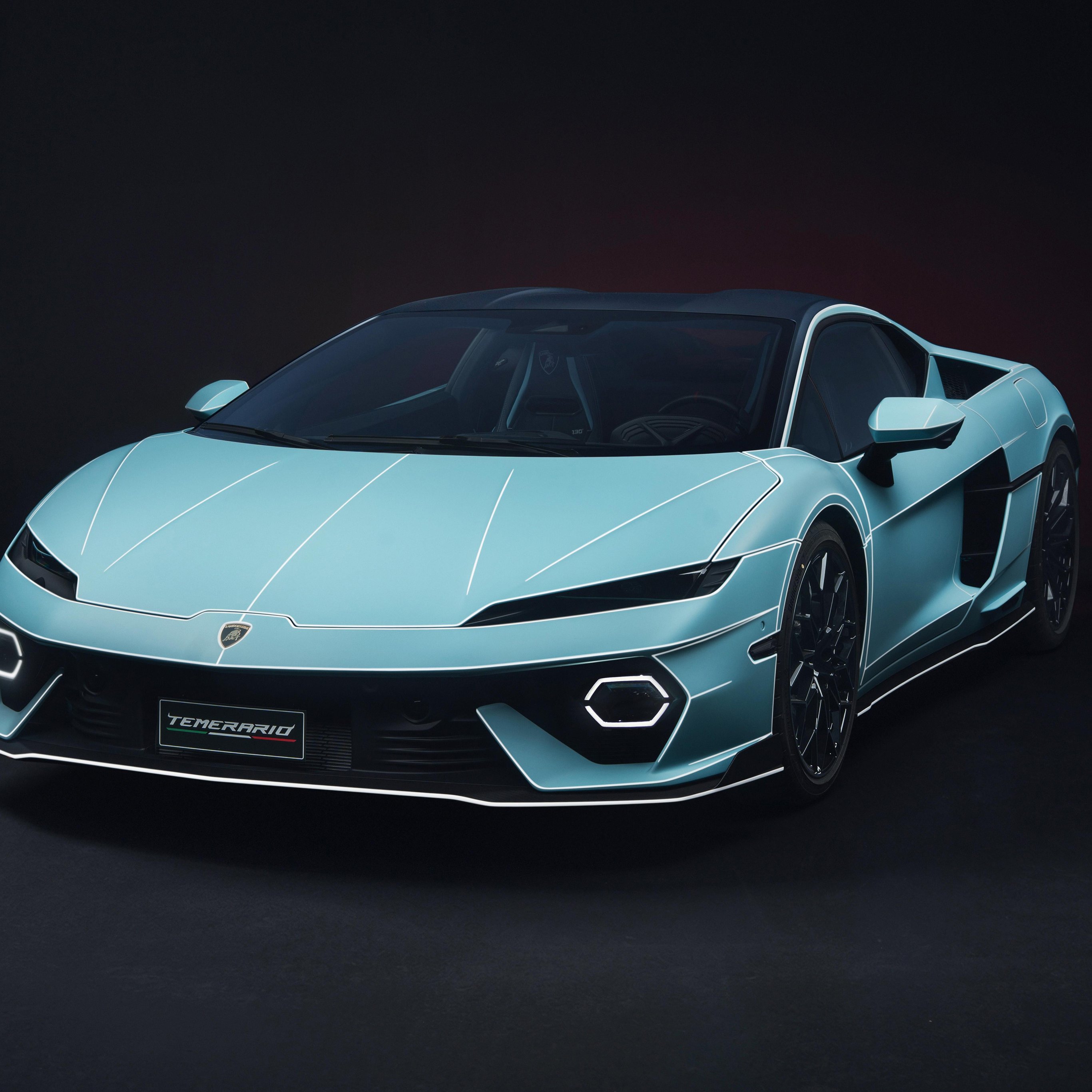 Lamborghini Temerario в студии - Обои для iPad Pro 12.9″ в разрешении 2732x2732