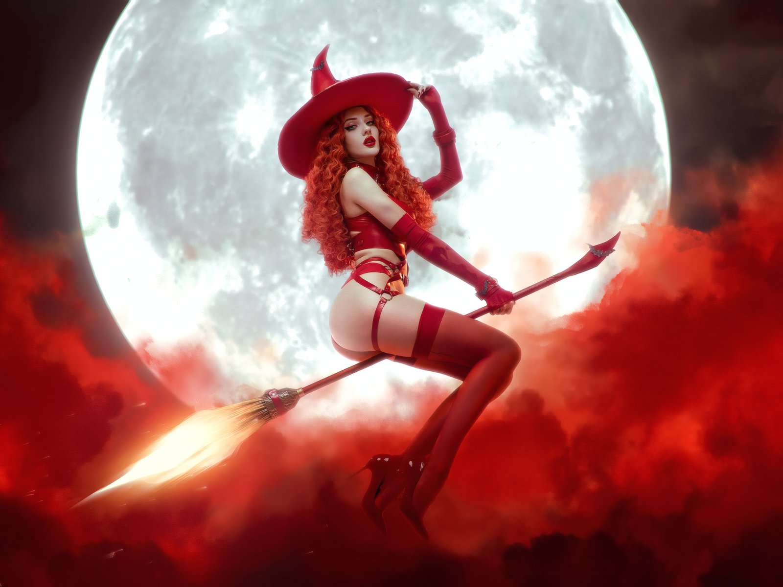 Alin Ma Witch Cosplay - UXGA wallpapers in 1600x1200 resolution