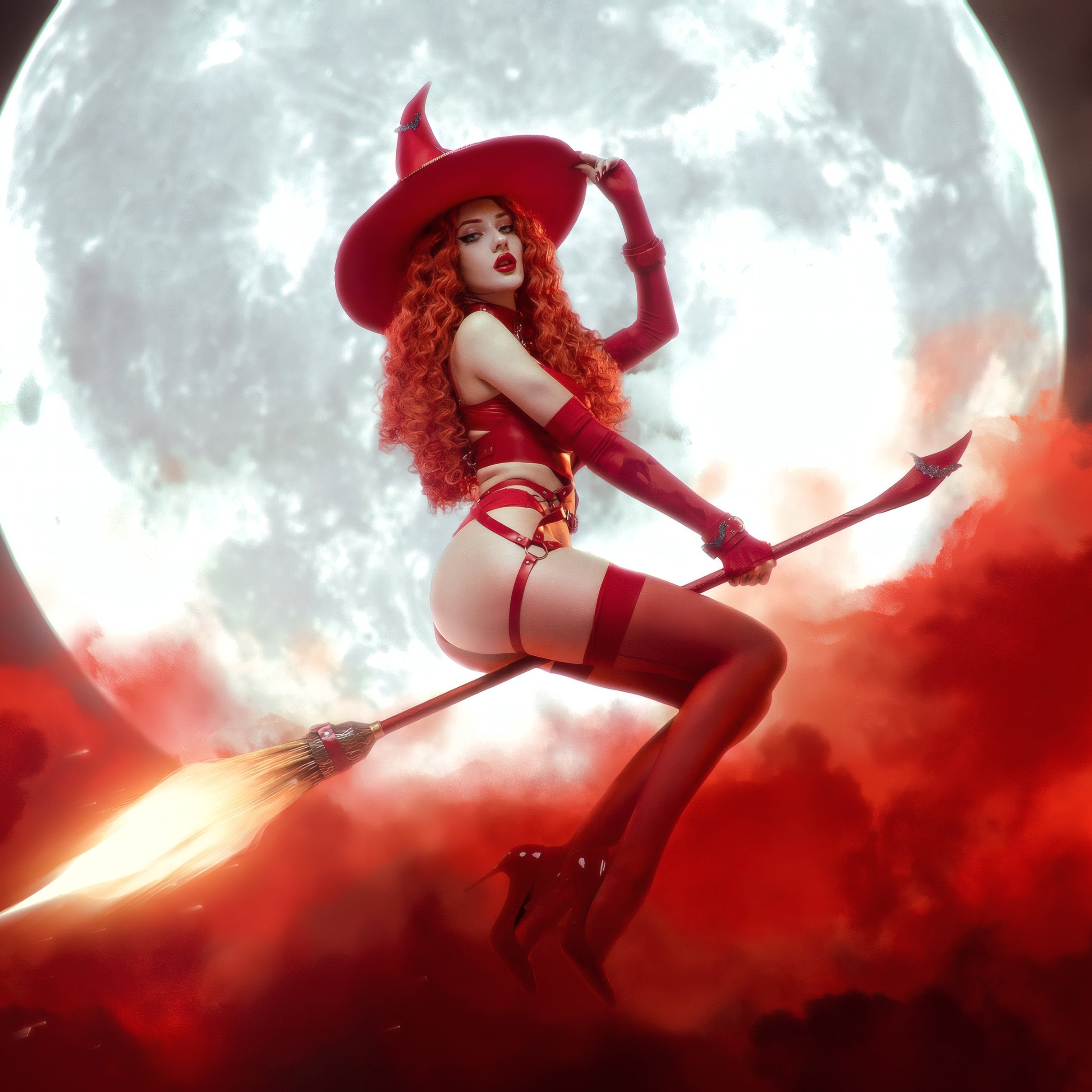 Alin Ma Witch Cosplay - Wallpapers for iPad Pro 11″ 2024 in 2420x2420 resolution