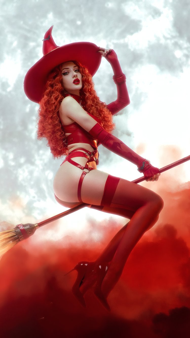 Alin Ma Witch Cosplay - Wallpapers for iPhone 6/6S/7/8/SE2/SE3 in 750x1334 resolution
