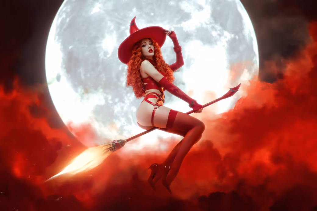 Alin Ma Witch Cosplay - Wallpapers for iPhone 4/4S in 640x960 resolution