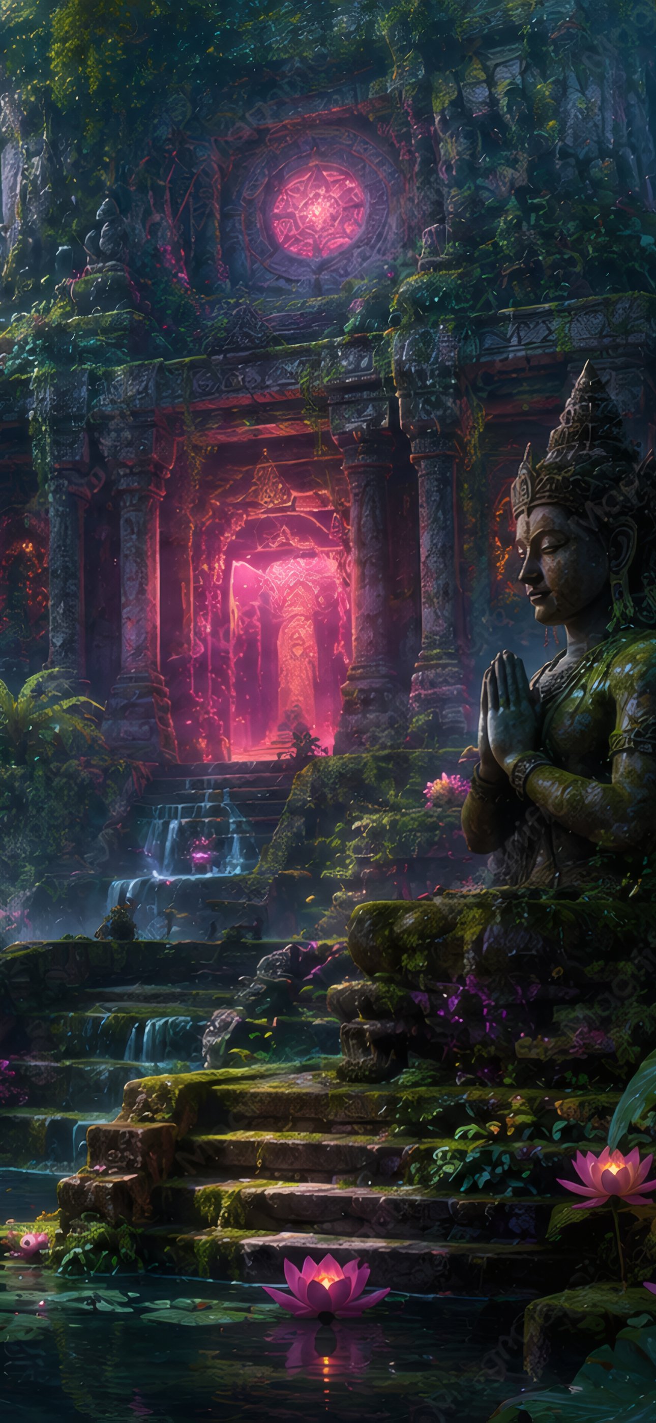 Jungle Temple Ruins - Wallpapers for iPhone 15 Pro Max/14 Pro Max in 1290x2796 resolution