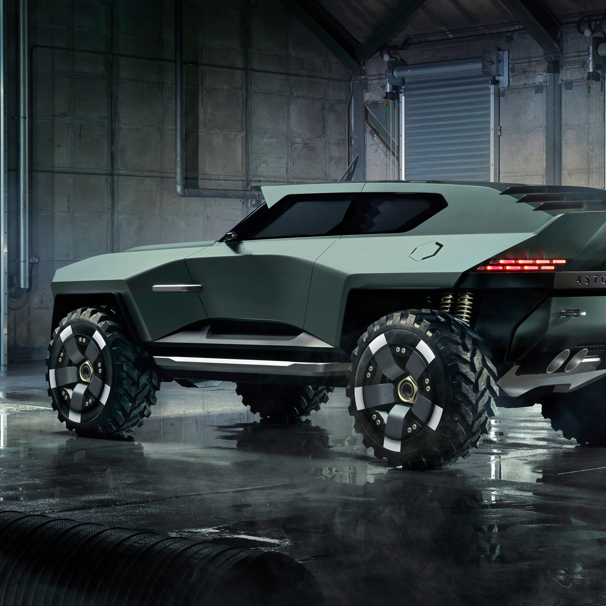 Aston Martin Dreadnought Rear View - Wallpapers for iPad Retina in 2048x2048 resolution
