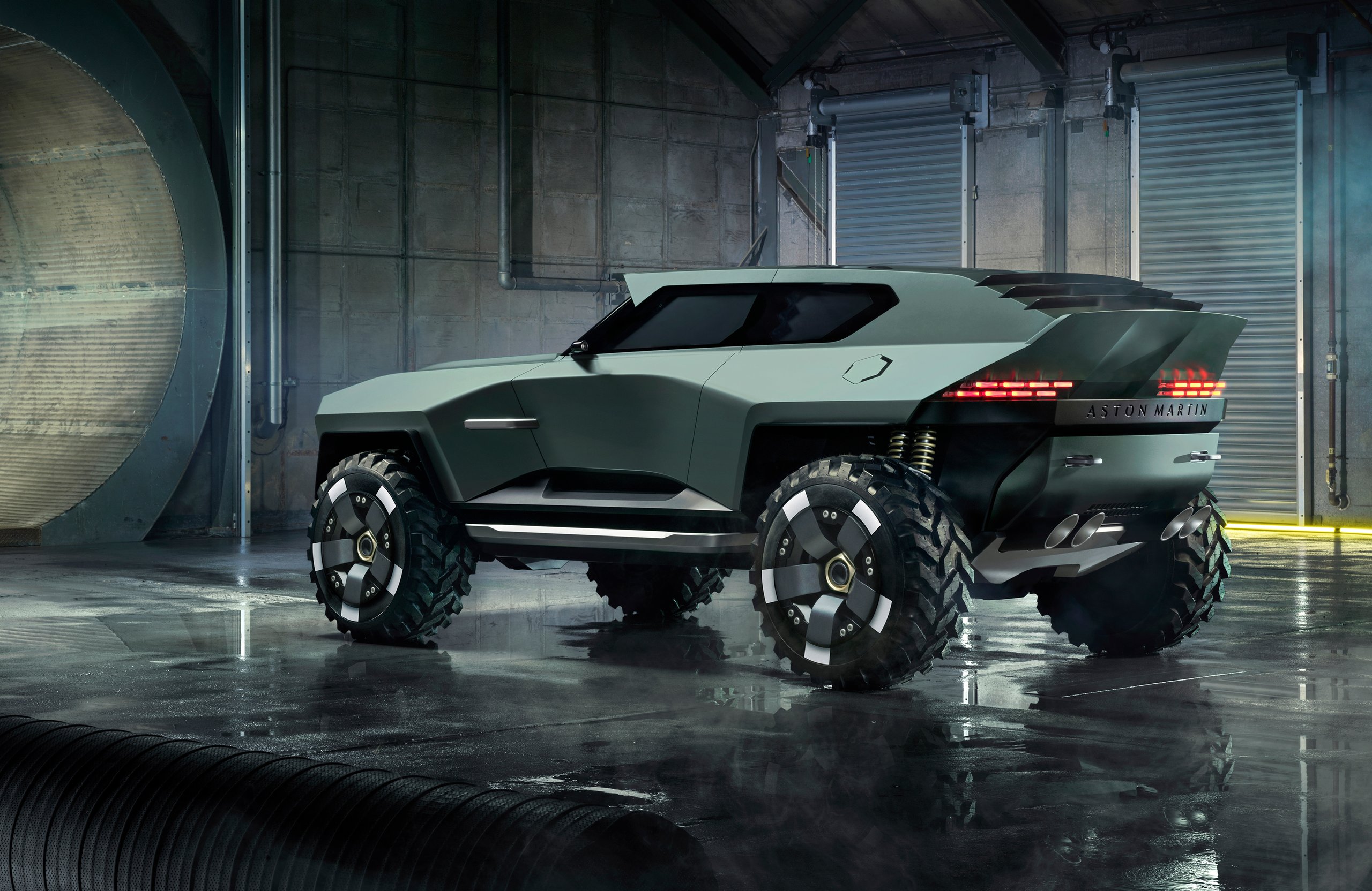Aston Martin Dreadnought сзади - Обои для Apple MacBook Air 13 M2″ в разрешении 2560x1664