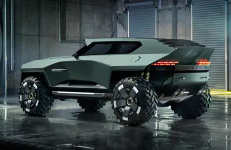 Обои для iPad Pro 11″ (2388x2388): Aston Martin Dreadnought, будущее, футуризм, гараж