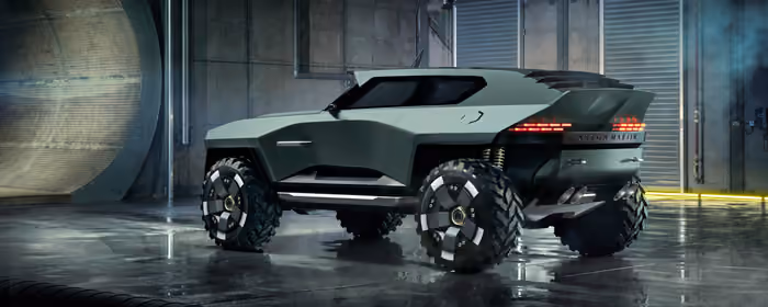 UltraWide 21:9 обои будущее (2560x1080): Aston Martin Dreadnought, будущее, футуризм, гараж