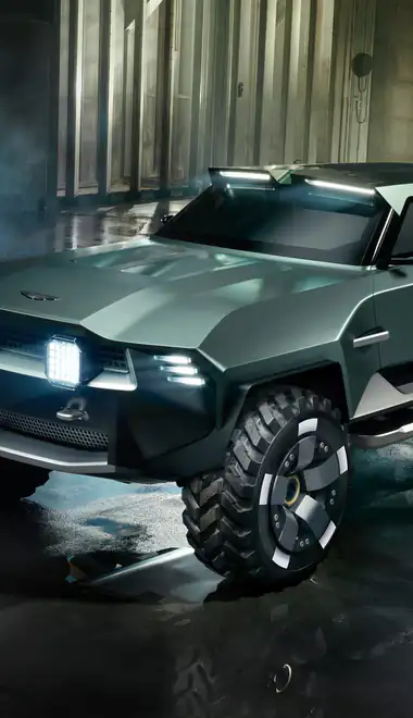 Обои для iPhone 4/4S (640x960): Aston Martin, будущее, футуризм, гараж