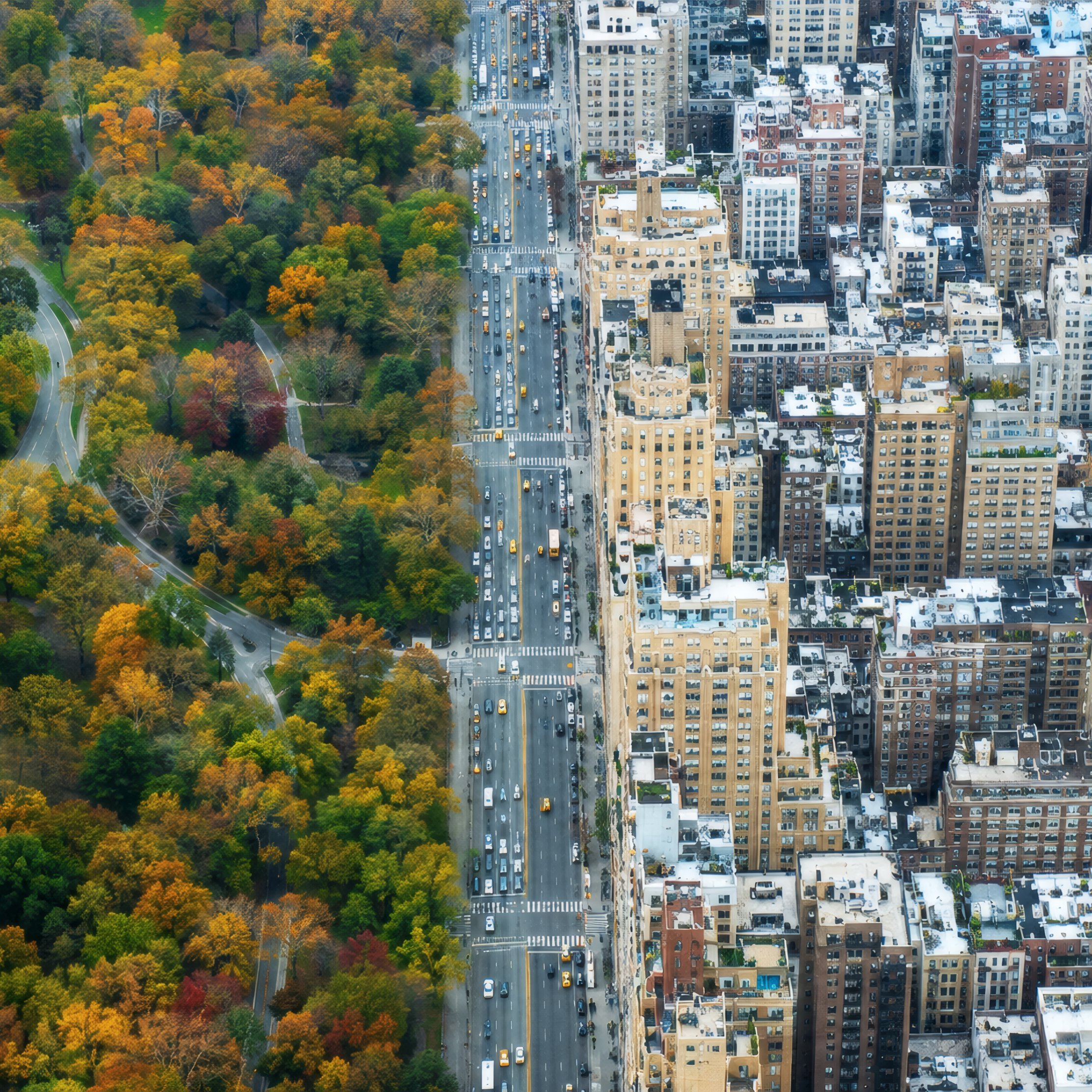Central Park and Manhattan Skyline - Wallpapers for iPad Pro 10.5″ in 2224x2224 resolution