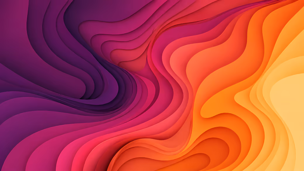 Abstract Gradient Wave Layer Pattern - Wallpapers for Apple MacBook Air 13 M2″ in 2560x1664 resolution
