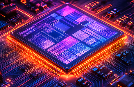 Processor and Microchip wallpapers for iPhone Air (2670x1878): processor, microcircuit, electronics, pC components