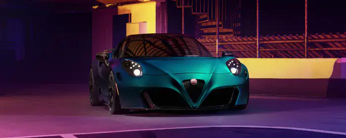 5K2K UltraWide 21:9 wallpapers (5120x2160): Alfa Romeo 4C, carbon fiber, parking, asphalt