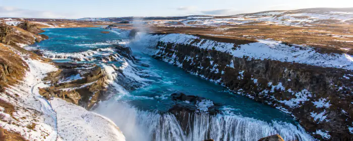 5K2K UltraWide 21:9 wallpapers (5120x2160): Iceland, canyon, winter, river