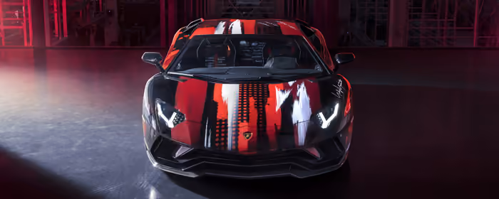 Обои машины: Lamborghini Aventador, суперкар, Yohji Yamamoto, LED