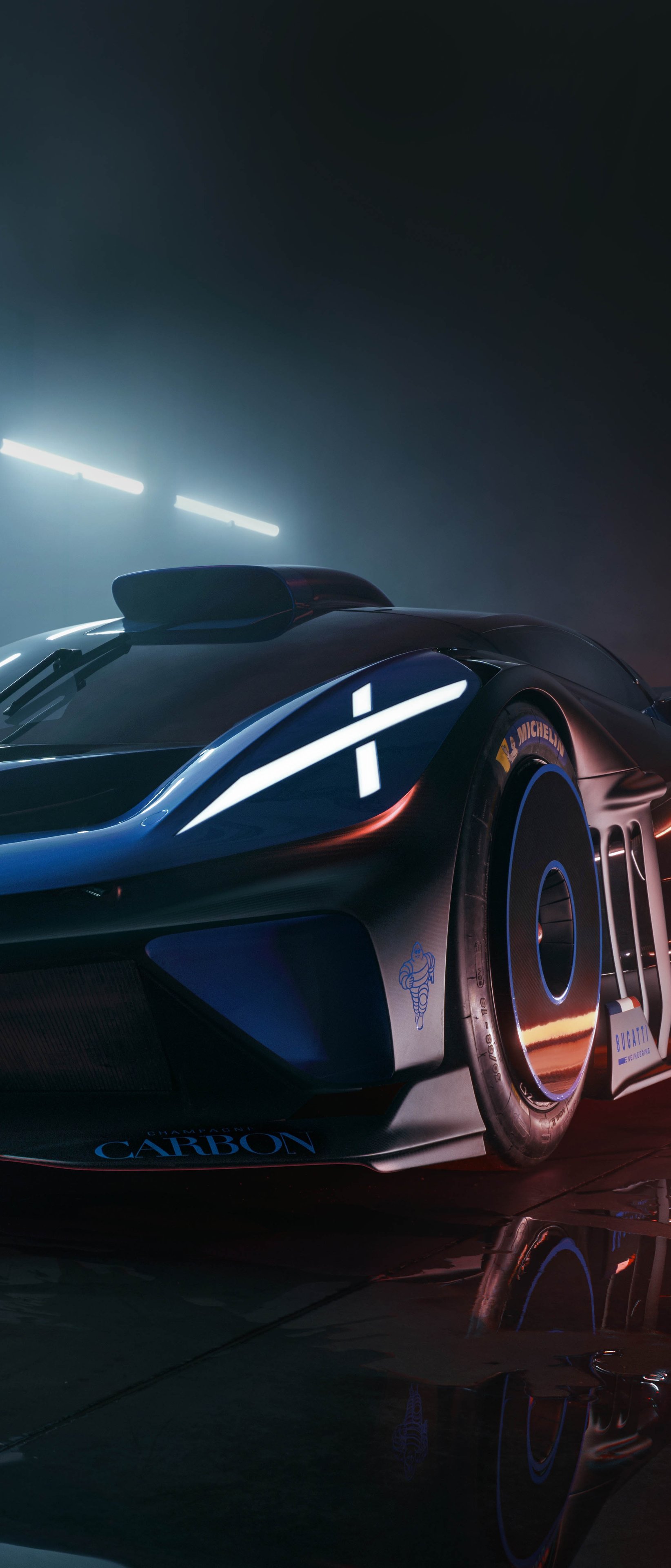 Bugatti Bolide Racing Hypercar - Wallpapers for Sony Xperia 1/Xperia 1 III/Xperia PRO-I in 1644x3840 resolution
