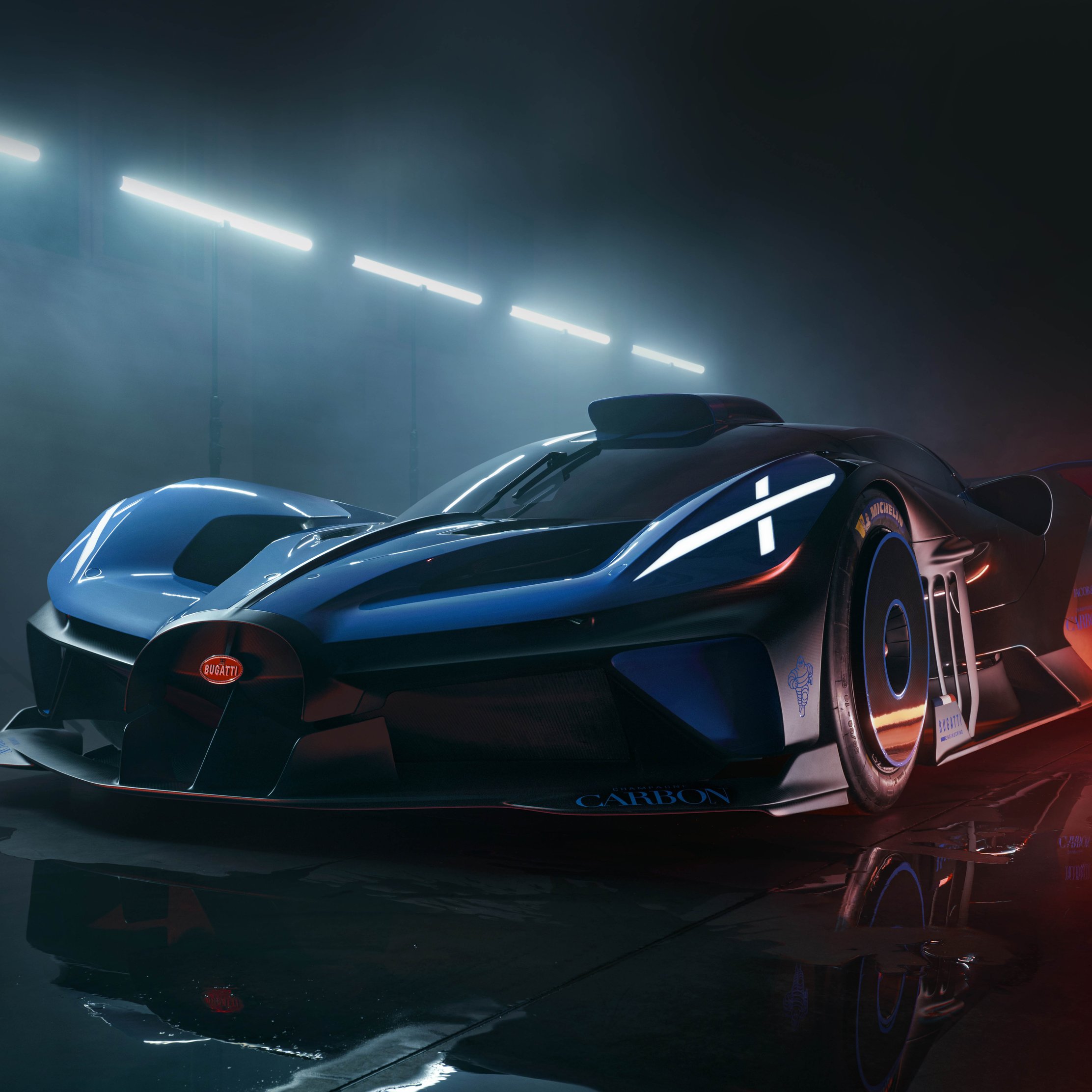 Bugatti Bolide Racing Hypercar - Wallpapers for iPad Pro 10.5″ in 2224x2224 resolution