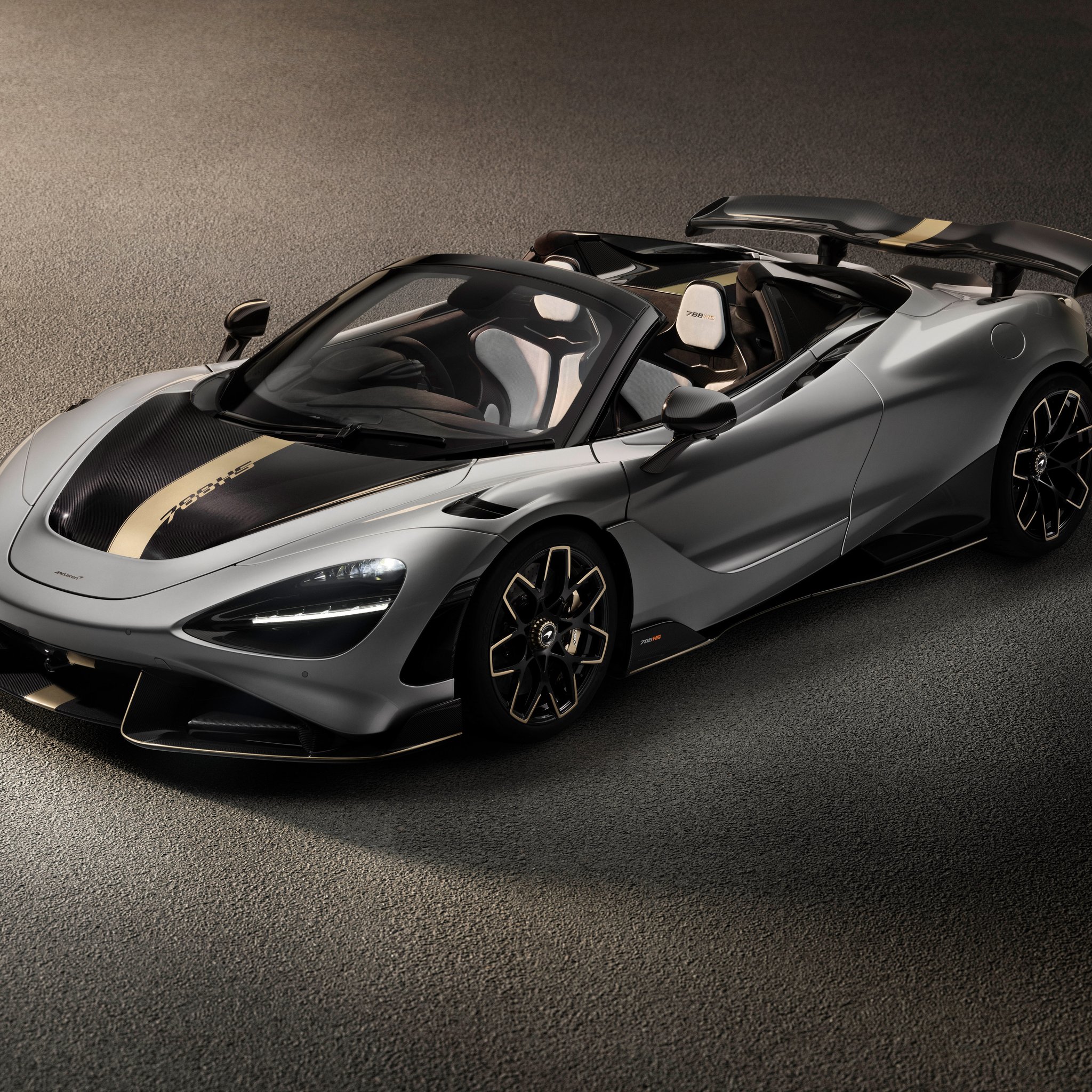 Серый McLaren 788HS Spider - Обои для iPad Retina в разрешении 2048x2048