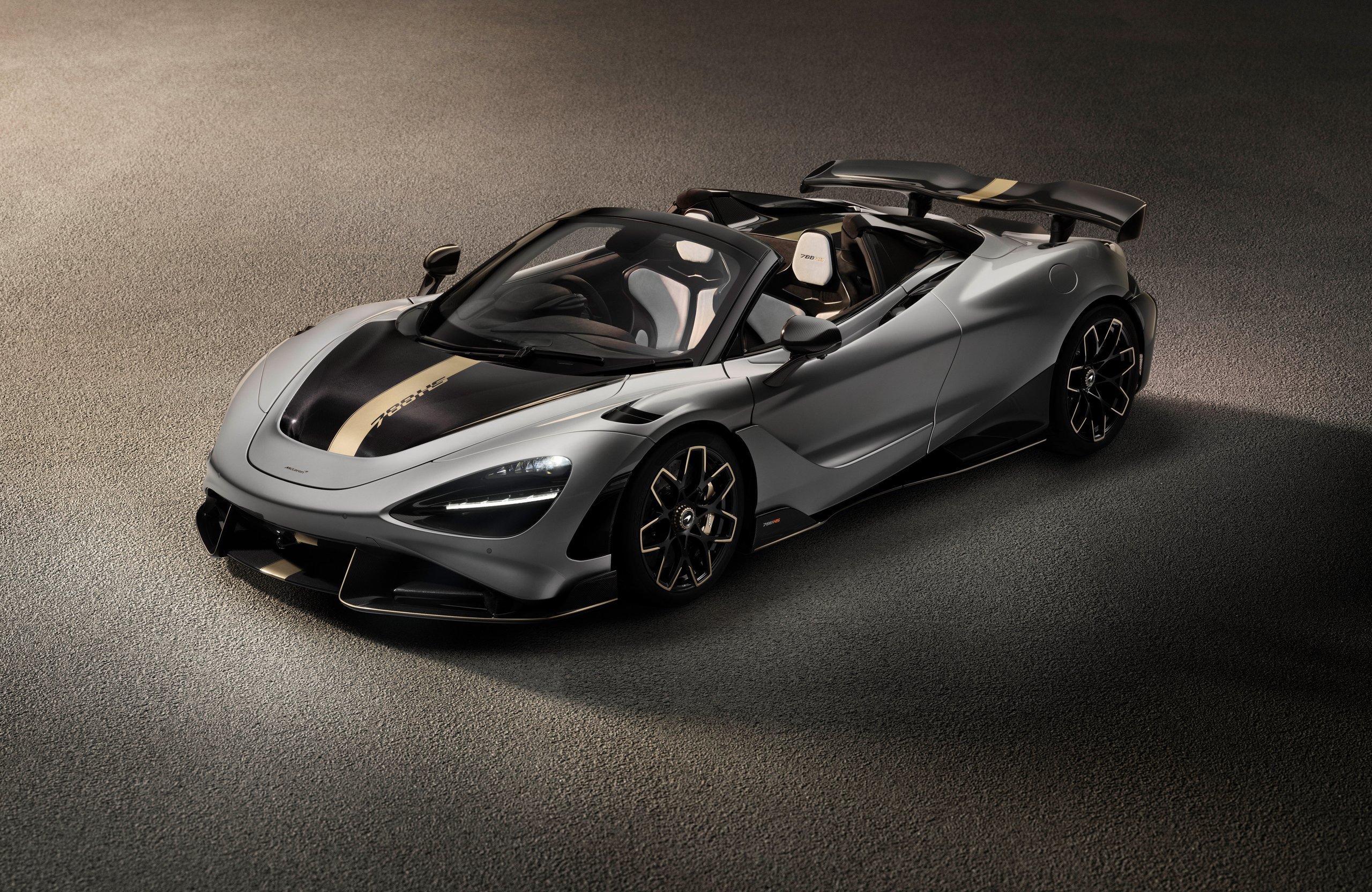 Серый McLaren 788HS Spider - Обои для Apple MacBook Air 13 M2″ в разрешении 2560x1664