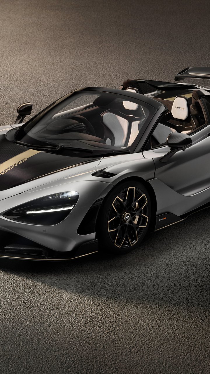 Серый McLaren 788HS Spider - Обои для Samsung/LG в разрешении 720x1280
