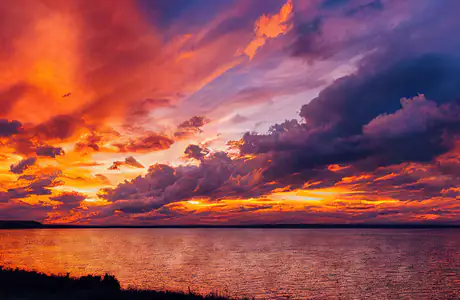 WXGA_1280 wallpapers (1280x800): sunset, evening, clouds, sky