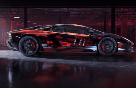 Обои Lamborghini Aventador для Samsung/Xiaomi (2000x2000): Lamborghini Aventador, Yohji Yamamoto, суперкар, LED