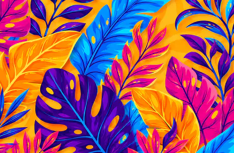 WXGA_1280 wallpapers (1280x800): floral pattern, leaves, flowers, petals