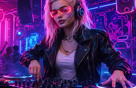 Wallpapers for iPad 10.2″ (2160x2160): party, club, dJ, woman