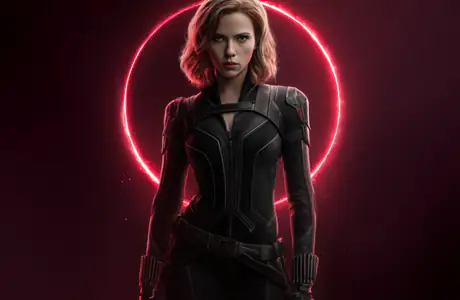 Обои для iPad Pro 10.5″ (2224x2224): Чёрная вдова, Скарлетт Йоханссон, Marvel, супергерой
