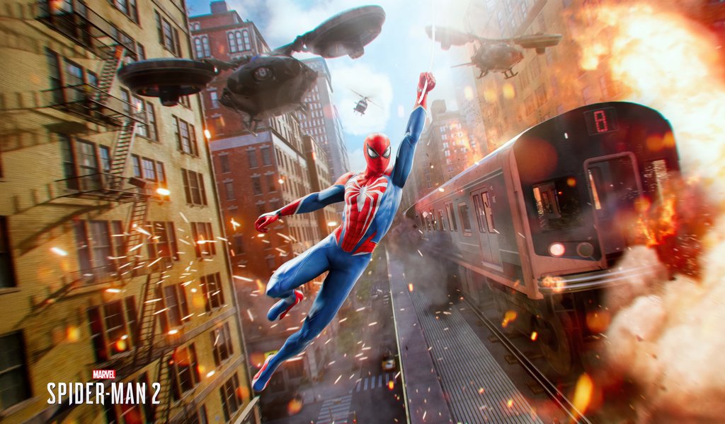 Marvels Spider-Man 2 Poster - WSVGA wallpapers in 1024x600 resolution