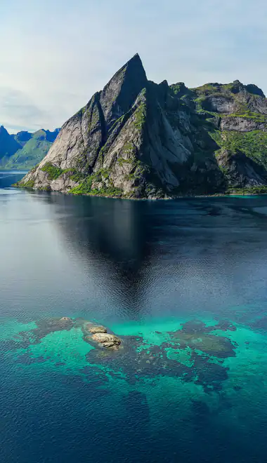 Wallpapers for Samsung (360x740): Norway, fjord, mountains, sky