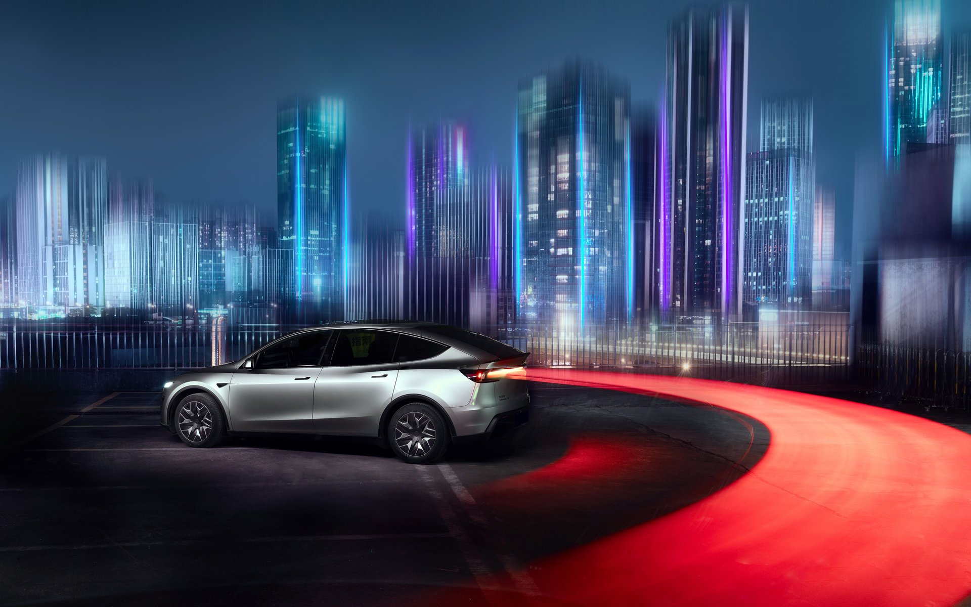 Tesla Model Y L on Guangzhou Road - WUXGA wallpapers in 1920x1200 resolution