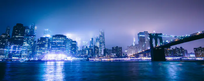 UltraWide 32:9 обои (3840x1080): Бруклинский мост, Нью-Йорк, США, Бруклин
