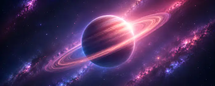 UltraWide 32:9 обои (3840x1080): Сатурн, Солнечная система, планета, кольцо