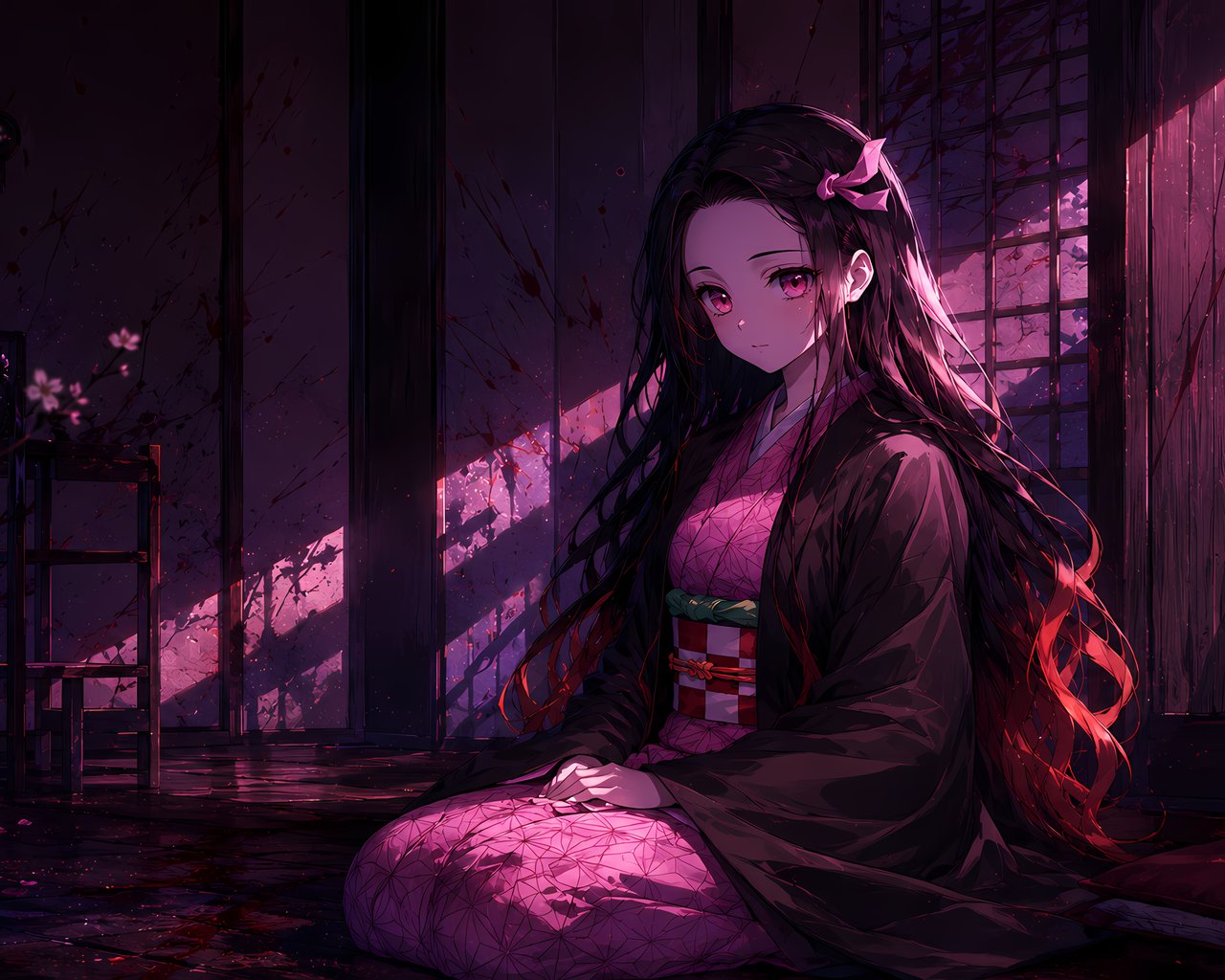 Not zuko Kamado in the pink moonlight - SXGA wallpapers in 1280x1024 resolution
