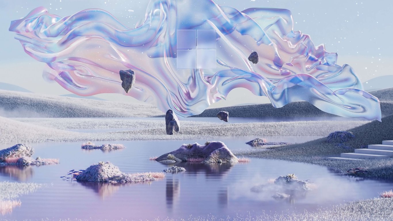 Microsoft Windows Surreal Lake - Laptop Wallpapers in 1366x768 resolution