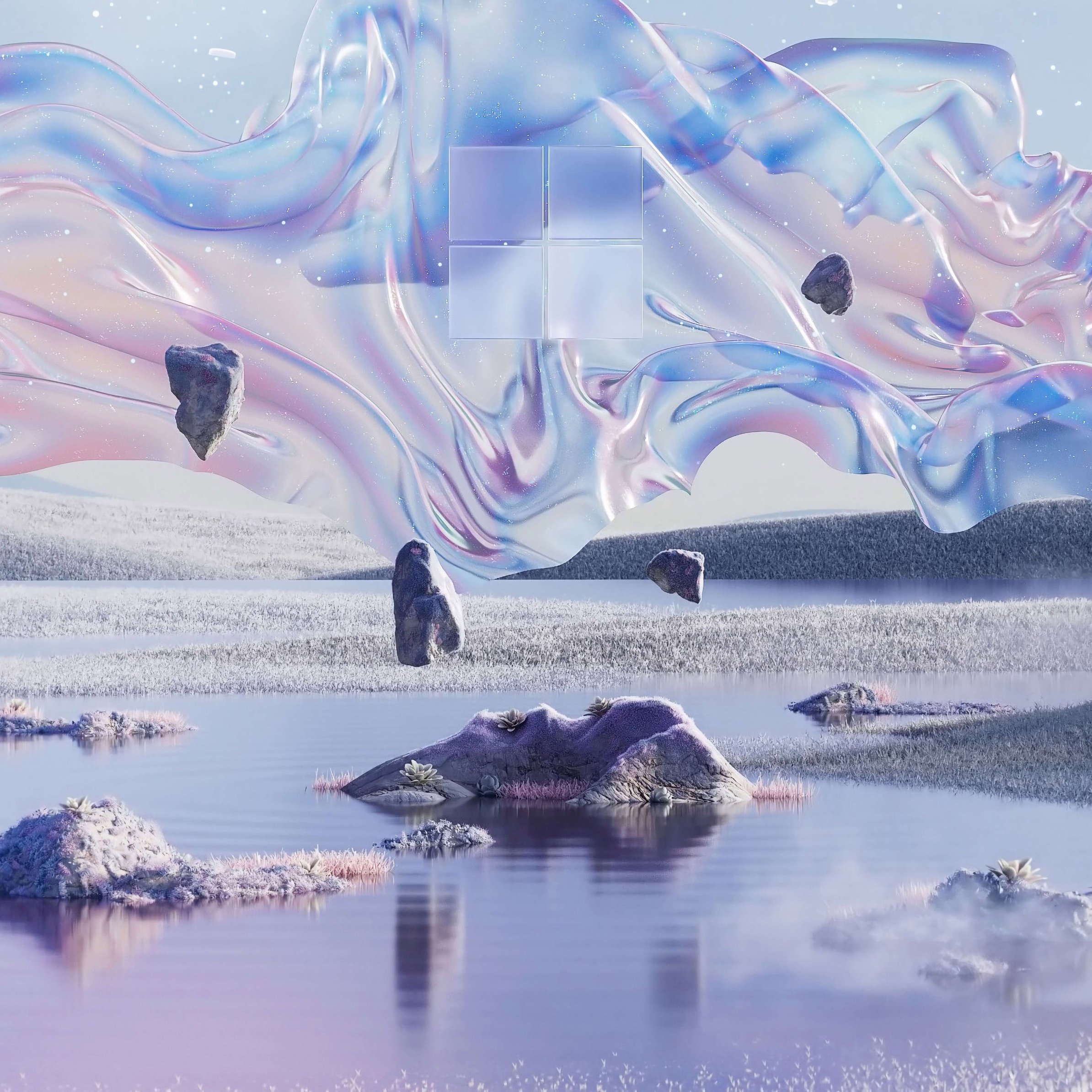 Microsoft Windows Surreal Lake - Wallpapers for iPad Pro 11″ in 2388x2388 resolution