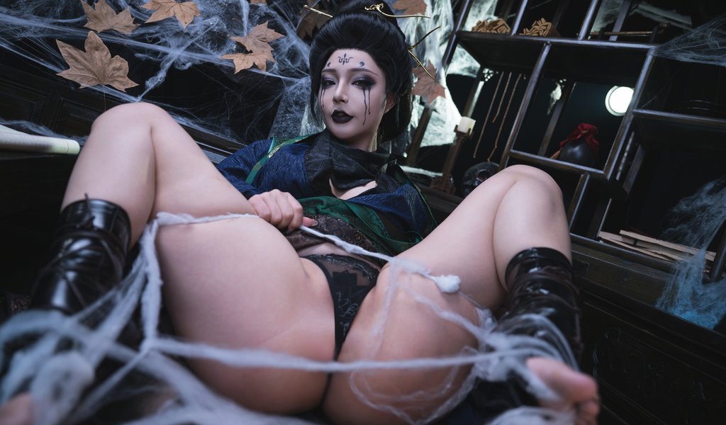 Yuuhui Cosplay Puppet Spider Spirit - WSVGA wallpapers in 1024x600 resolution