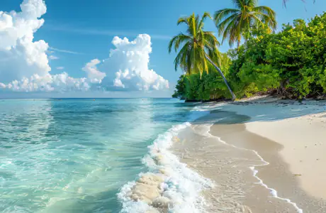 HDV 720p wallpapers (1280x720): summer, tropics, beach, clouds