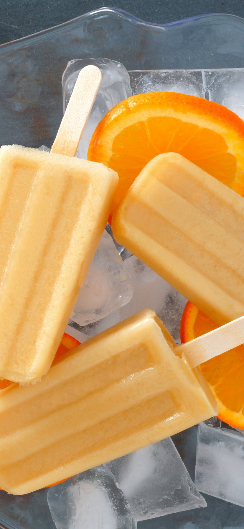 Orange ice cream with ice cream - Wallpapers for iPhone 11/XR in 828x1792 resolution