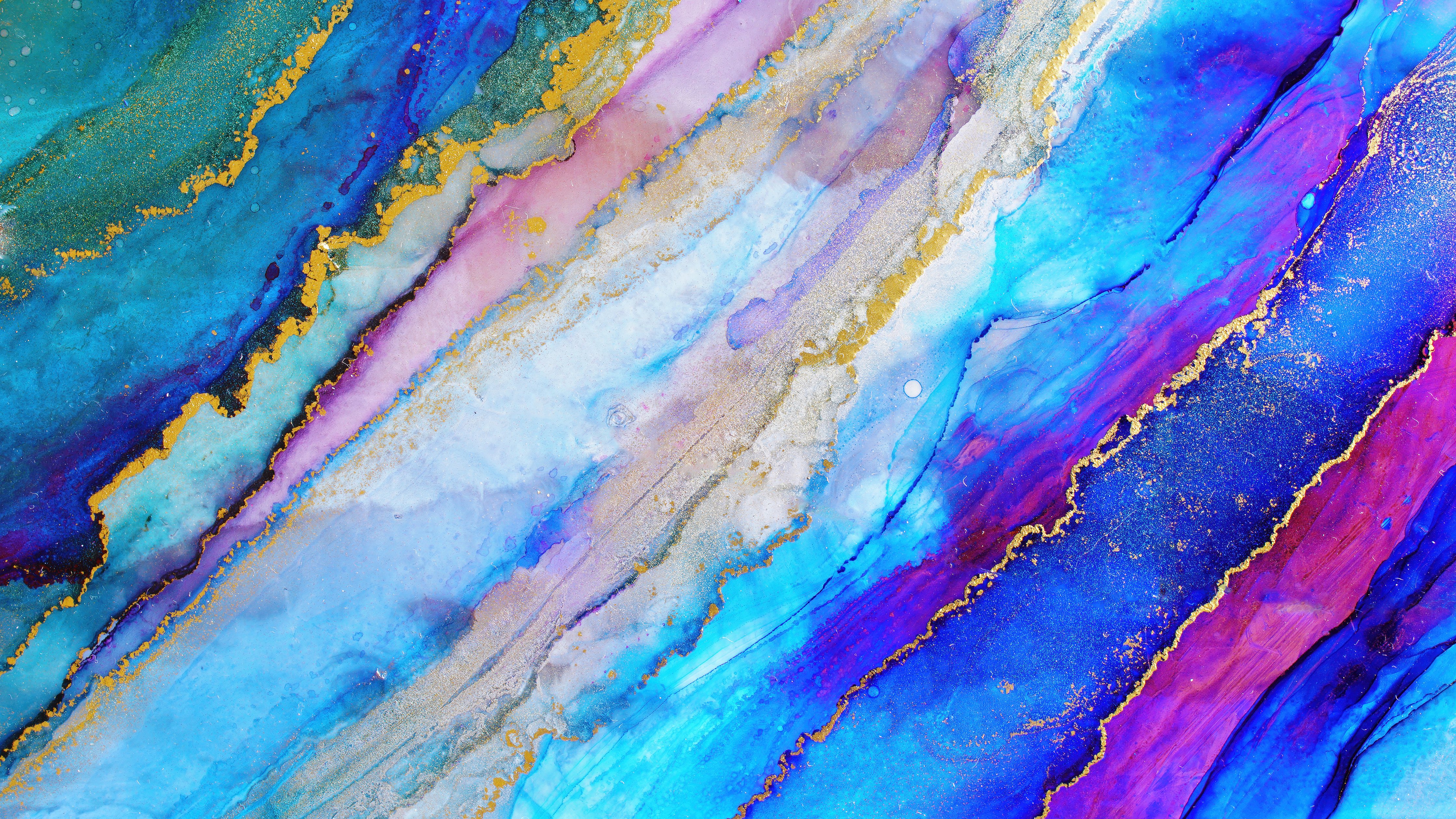 Blue Marble Surface with Gold Veins - Wallpapers for Apple iMac 24″ in 4480x2520 resolution