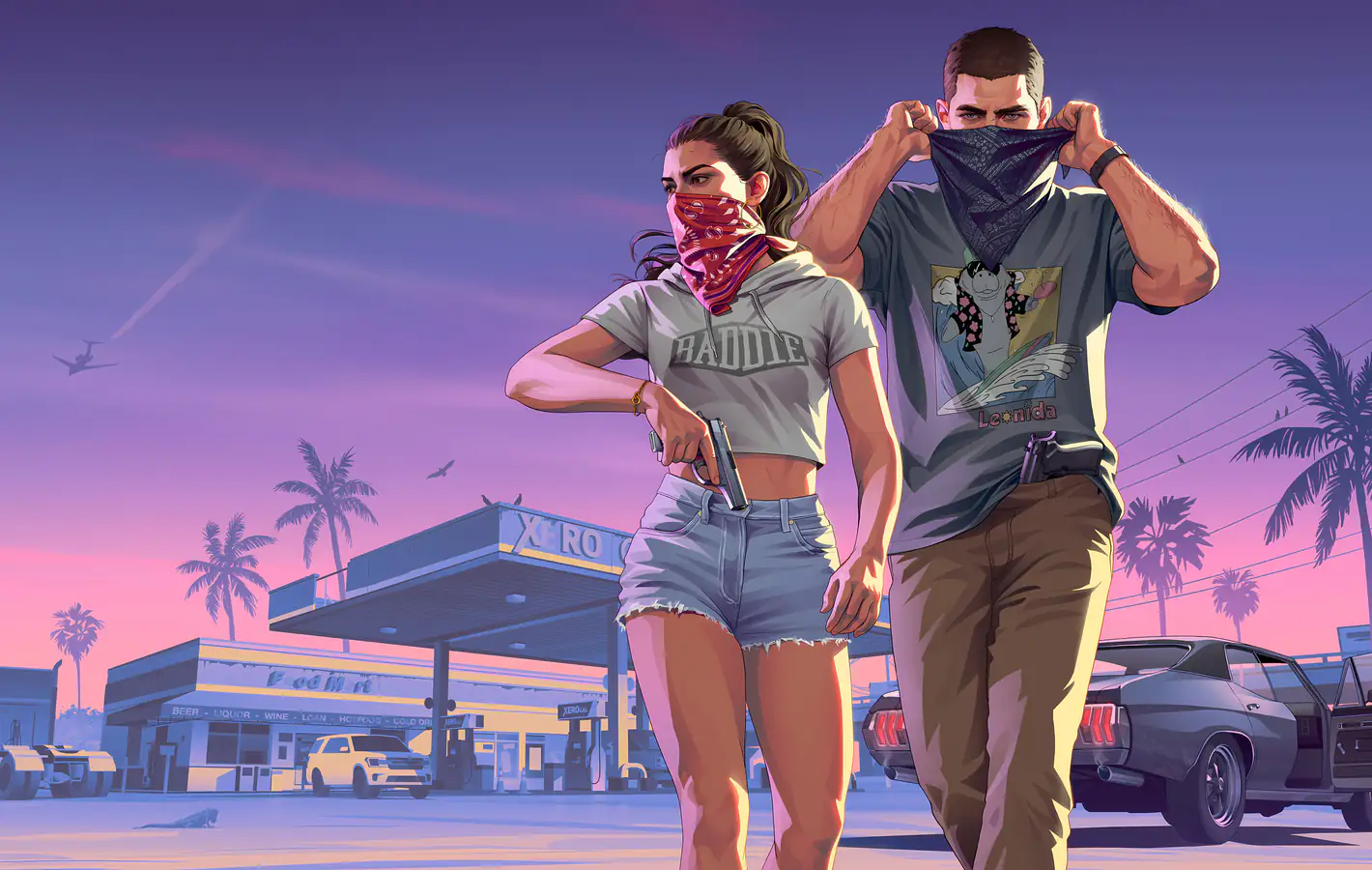 Lucia and Jason - Robbery from GTA 6 — desktop and phone wallpaper, free download