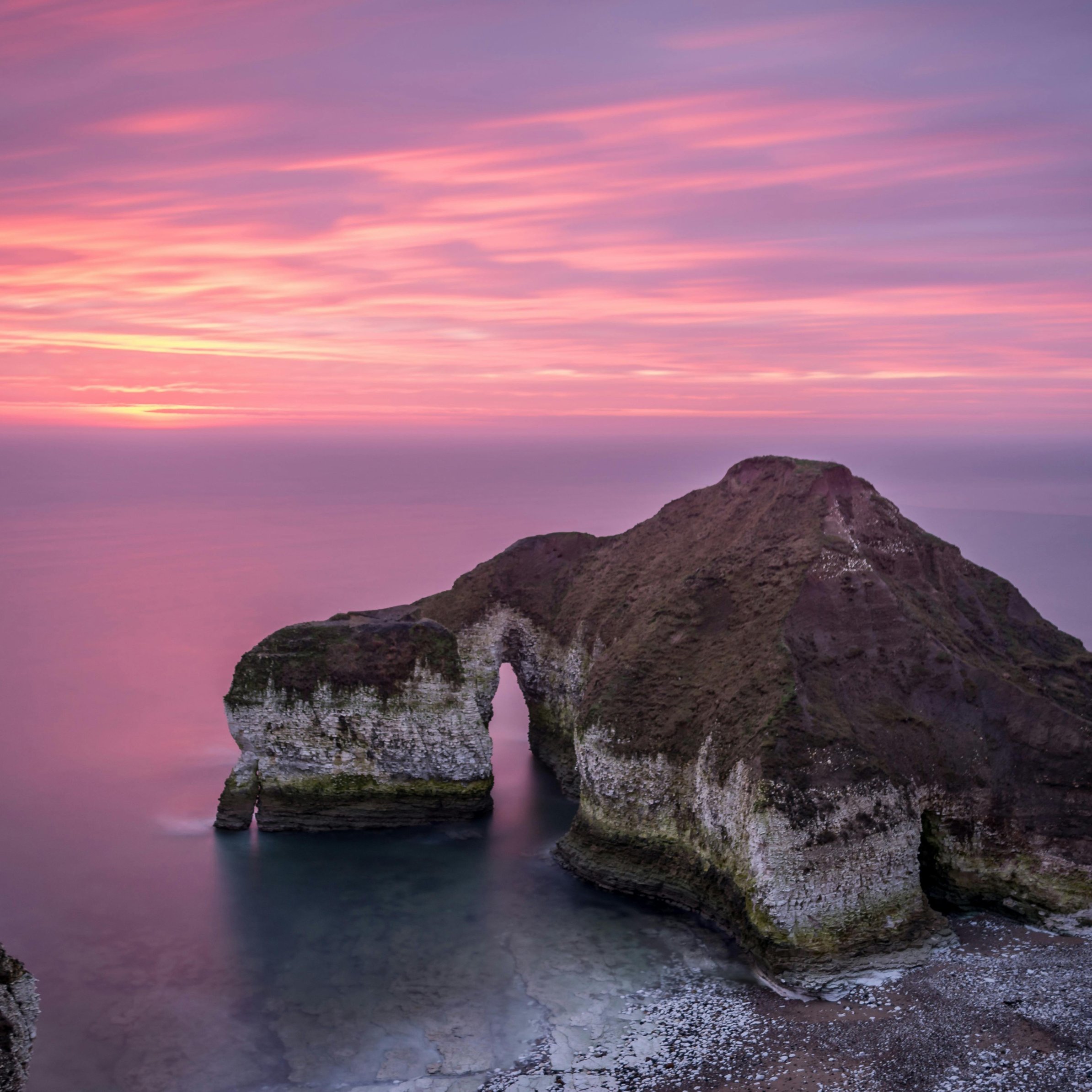 Drinking Dinosaur Rock at Sunset - Wallpapers for iPad Pro 11″ in 2388x2388 resolution