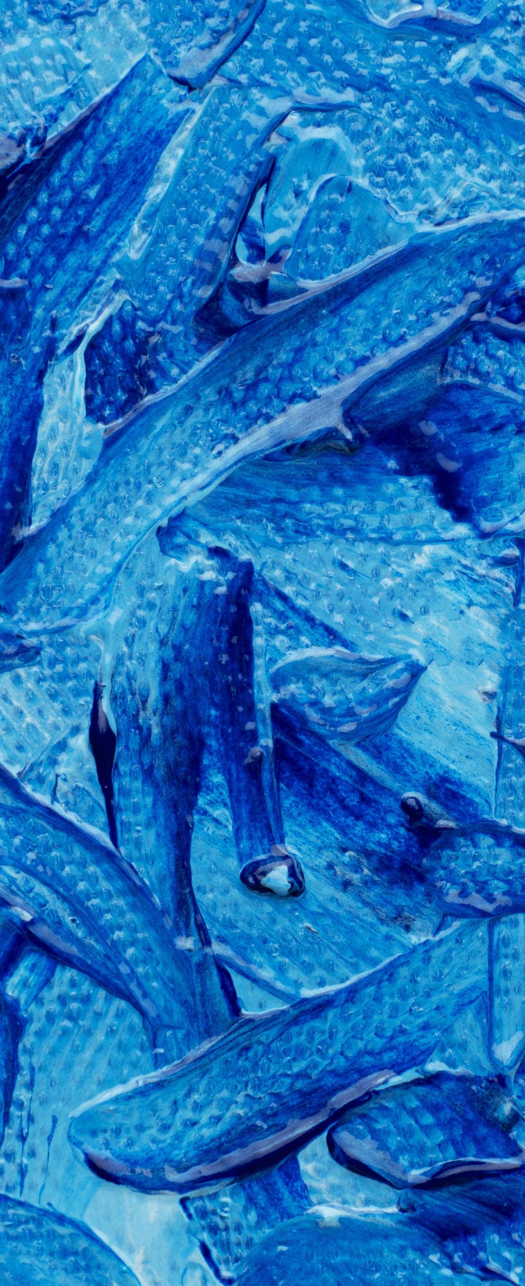 Abstract Blue Paint Brushstrokes - Wallpapers for Samsung Galaxy Z Flip6, Motorola Razr 2025 in 1080x2640 resolution